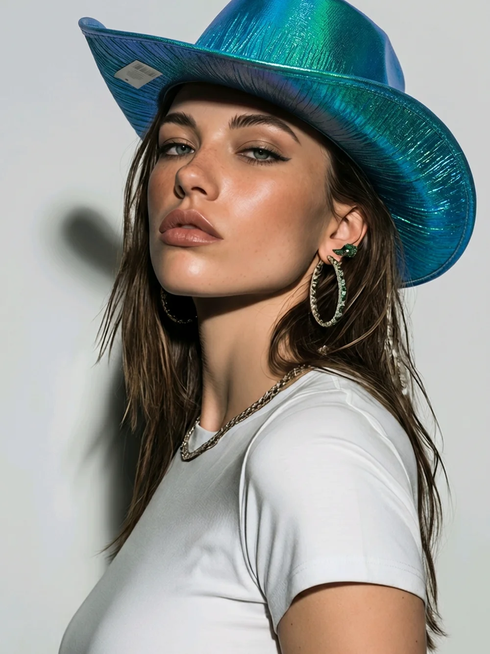 Iridescent Women's Cowgirl Hats - Picture 3 of 5